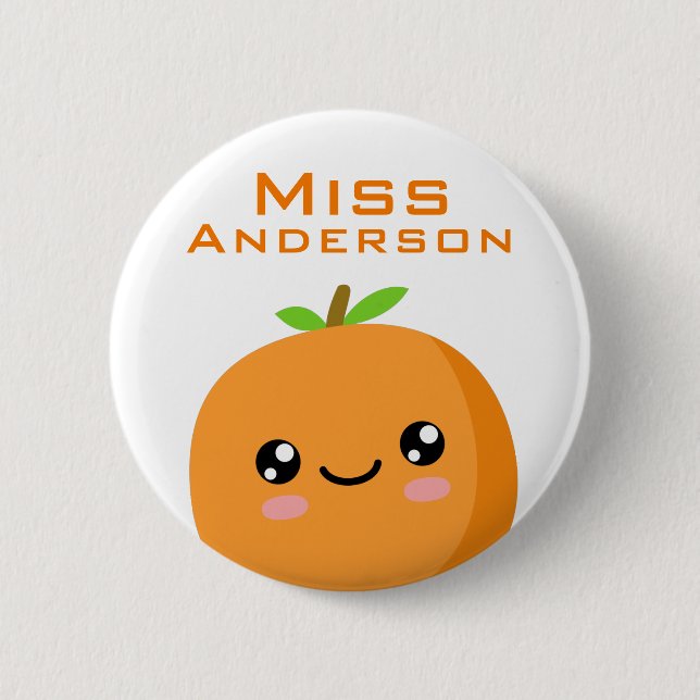 Macaron Rond 5 Cm Professeur (Devant)