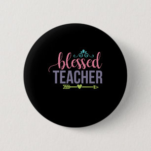 Macaron Rond 5 Cm Professeur d'art béni enseignant
