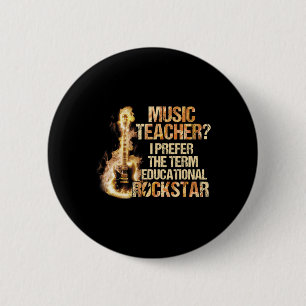 Macaron Rond 5 Cm Professeur de Musique Je Préfère Le Terme Educatio