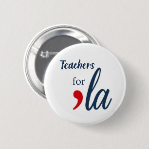 Macaron Rond 5 Cm Professeur pour 'la Kamala Harris. Cercle blanc