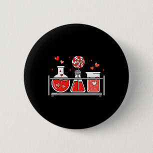 Macaron Rond 5 Cm Professeur Science Saint-Valentin Laboratoire Médi