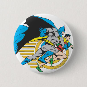 Macaron Rond 5 Cm Profil Batman & Robin