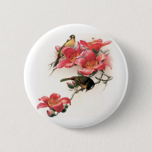 Macaron Rond 5 Cm Profusion rose (Devant)
