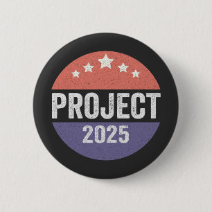 Macaron Rond 5 Cm Projet 2025 Trump American Patroitic USA