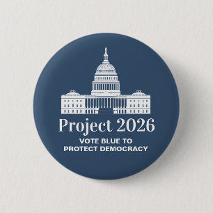 Macaron Rond 5 Cm Projet 2026 Vote pour la démocratie