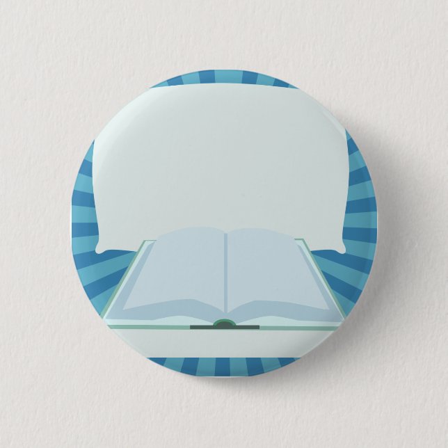 Macaron Rond 5 Cm Promouvoir votre livre Ajouter un titre ici (Devant)