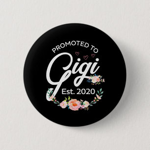 Macaron Rond 5 Cm Promu à Gigi Est 2020 - Première Grand-mère Flo