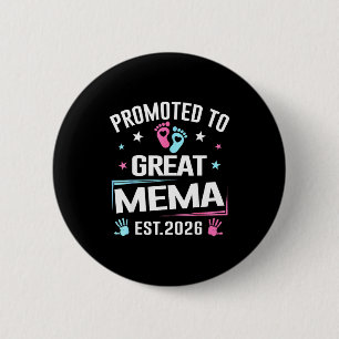 Macaron Rond 5 Cm Promu en grande Mema Est 2026 Annonce de grossesse