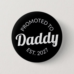 Macaron Rond 5 Cm Promu Papa 2027 Nouveau Papa Baby Shower Je