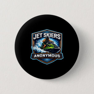 Macaron Rond 5 Cm propriétaire de jet ski anonyme accro au jet ski