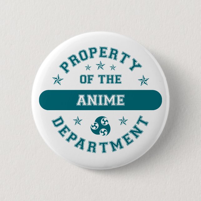 Macaron Rond 5 Cm Propriété du département d'Anime (Devant)