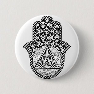 Macaron Rond 5 Cm Protection des yeux mal Hamsa