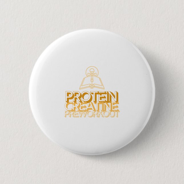 Macaron Rond 5 Cm Protein Creatine Preworkout Holy Trinity Gym Lifti (Devant)