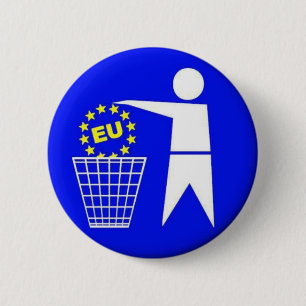 Macaron Rond 5 Cm Protestation de l'UE