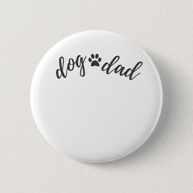 Macaron Rond 5 Cm Proud Dog Dad – Keychain for Pet Lovers (Devant)