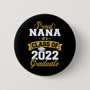 Macaron Rond 5 Cm Proud nana class 2022 diplôme supérieur