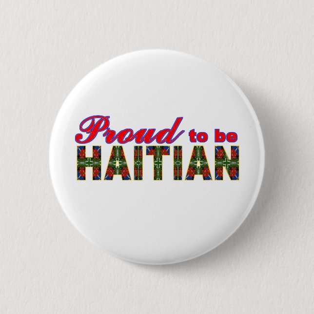 Macaron Rond 5 Cm proudhaitian02r (Devant)