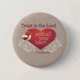 Macaron Rond 5 Cm Proverbes 3:5 Faites confiance au Seigneur avec to