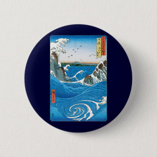 Macaron Rond 5 Cm Province d'Awa, Tourbillons de Naruto par Ando Hir