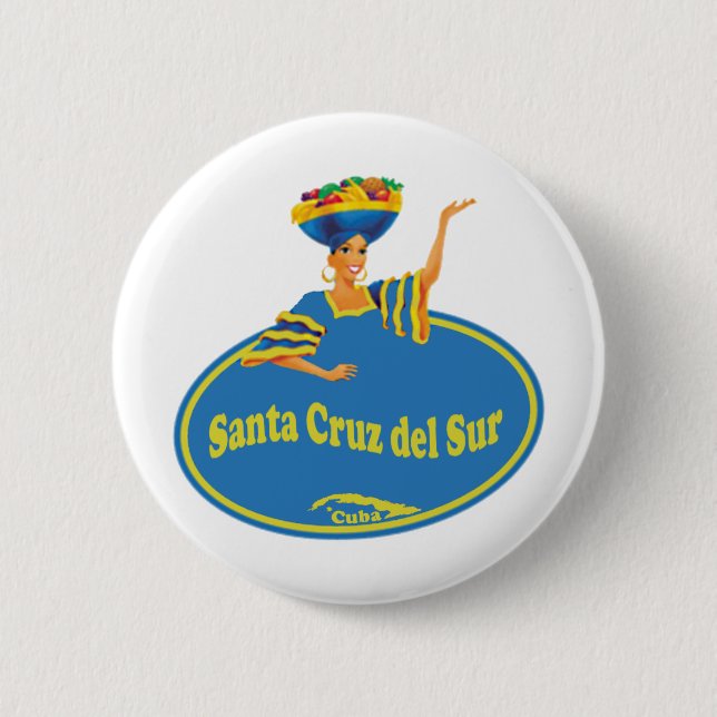 Macaron Rond 5 Cm Provincia De Camagüey. (Devant)