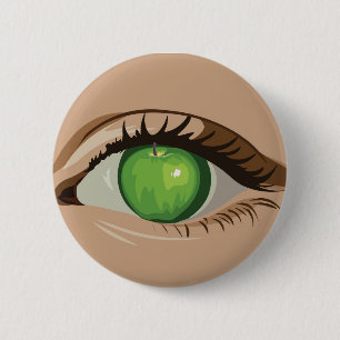 Macaron Rond 5 Cm Prunelle de mon oeil se boutonnent