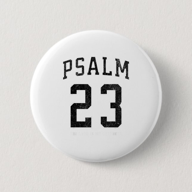 Macaron Rond 5 Cm Psalm 23 Jersey  (Devant)