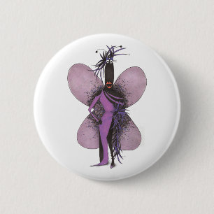 Macaron Rond 5 Cm Pseudo Pin de mode de plume de piste de Jr. de