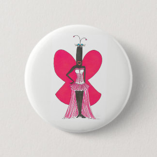 Macaron Rond 5 Cm Pseudo Pin de mode de ruche de rose de célébrité