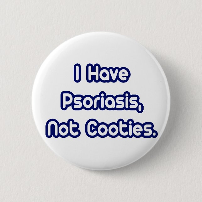 Macaron Rond 5 Cm Psoriasis...Pas des cotés (Devant)