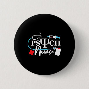 Macaron Rond 5 Cm Psychologie infirmière Psychiatrie Santé mentale