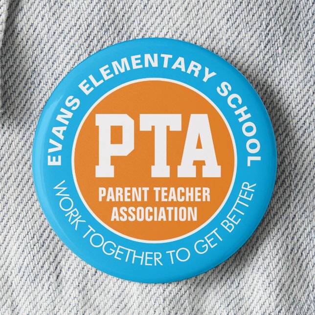 Macaron Rond 5 Cm PTA Parent Teacher Association (Créateur téléchargé)