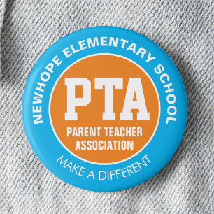Macaron Rond 5 Cm PTA Parent Teacher Association