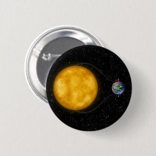 Macaron Rond 5 Cm Puissance solaire -