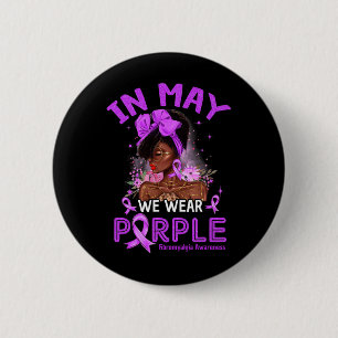 Macaron Rond 5 Cm Puissions-nous porter des femmes noires pourpres F