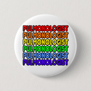 Macaron Rond 5 Cm Pulmonologue arc-en-ciel