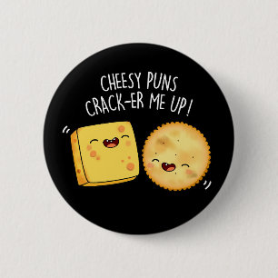 Macaron Rond 5 Cm Puns Cheesy Crack Me Up Funny Pun Fromage Dark B