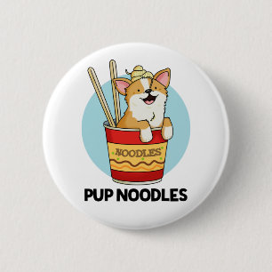 Macaron Rond 5 Cm Pup Noodles Funny Cup Noodles Pun