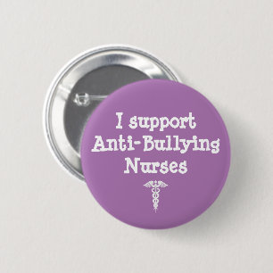 Macaron Rond 5 Cm Purple Nurse Anti Bullying Nursing Student