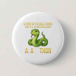 Macaron Rond 5 Cm Python Pithon Pi jour Symbole Drôle Prof de maths