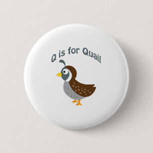 Macaron Rond 5 Cm Q est pour Quail