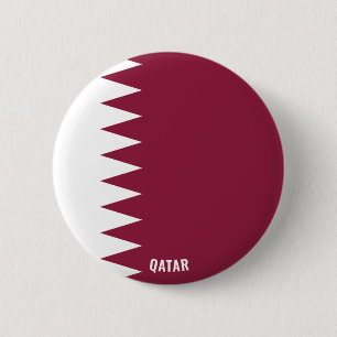 Macaron Rond 5 Cm Qatar Flag Cute Patriotic Button