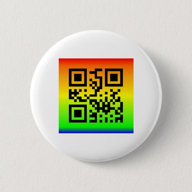 Macaron Rond 5 Cm QR Code® dit : AMOUR (Devant)