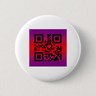Macaron Rond 5 Cm QR Code® dit : HAPPY EASTER