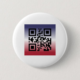 Macaron Rond 5 Cm QR Code® dit : HEUREUX 4 JUILLET