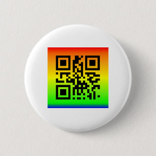 Macaron Rond 5 Cm QR Code® dit : PAIX