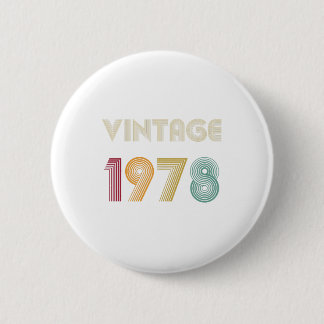 Macaron Rond 5 Cm quarante et un ans 41e anniversaire Cadeau Vintage