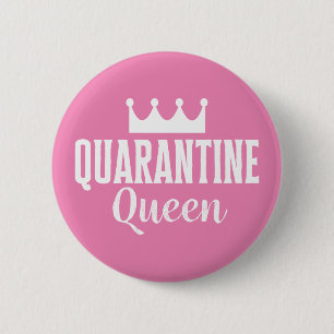 Macaron Rond 5 Cm Quarantine Queen 2020