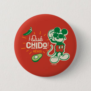 Macaron Rond 5 Cm ¡Qué chido! "Tellement cool" Mickey Mouse