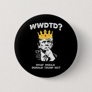 Macaron Rond 5 Cm Que ferait Donald Trump Wwdtd Drôle Président M