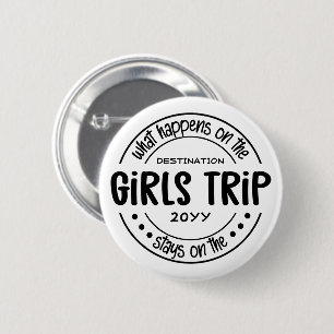 Macaron Rond 5 Cm Que se passe-t-il sur Girls Trip Custom Girls Week